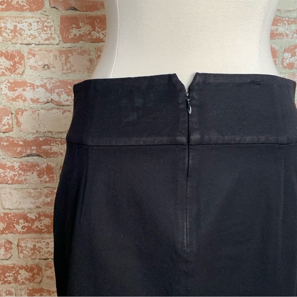 BANANA REPUBLIC Black Stretch Skirt Size 14 Pockets - Picture 5 of 9